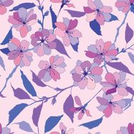 Flowers seamless bright wallpaper vector pattern N2