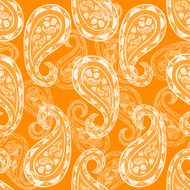 Abstract paisley background fashion seamless pattern