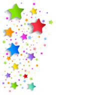 background of colorful applique stars