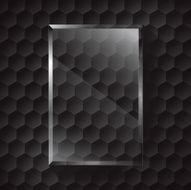 Black metal and glass vector background N3