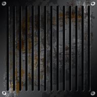 metallic grille rusty background
