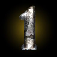 vector old stone letter N54