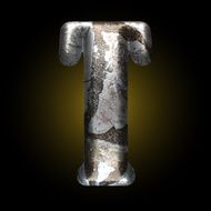 vector old stone letter N55