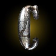 vector old stone letter N57