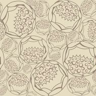 Abstract Geometric Seamless Floral Texture