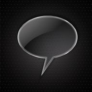 Glass speech bubble N5