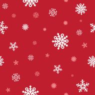 snow red pattern