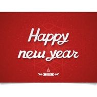 Happy new year inscription on texture