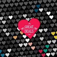 Hearts pattern background texture