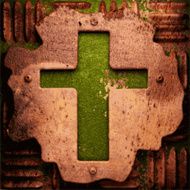Old metal background N1305