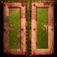 Old metal background N1306