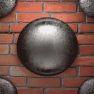 metal and brick background N146