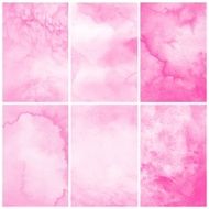 Set of Colorful watercolor painting background N4