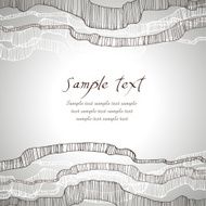 Design template with abstract decorative wavy ribbons and text place