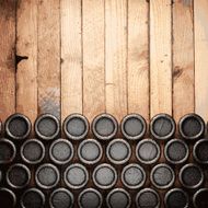 metal and wood background N398