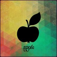 Abstract background apple pattern