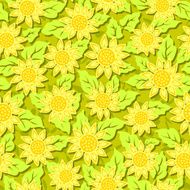 sunflower flower seamless background N2