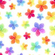 Seamless pattern with colorful flowers Vector illustration N4