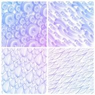 Set of Colorful water color painting background N224