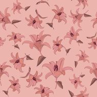 Flower Lily Seamless Texture N2
