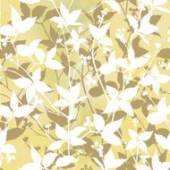 floral seamless pattern Leaves and branches background