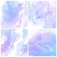 Set of Colorful water color painting background N228
