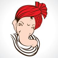 Artistic ganesha background