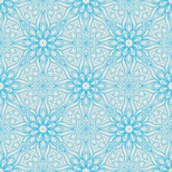 Blue Floral Pattern N11