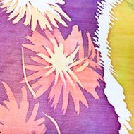 abstract pattern on silk batik N22