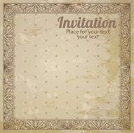 Vintage frame and grunge background