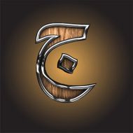 Vector wooden Arabic figure