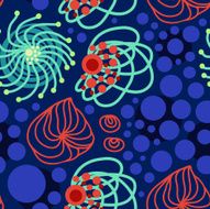pattern with floral motifs N2