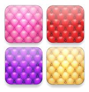 Blank upholstered color app icons