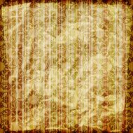 floral pattern on golden foil