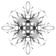 Mandala Decorative hand drawn lace pattern N20