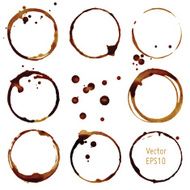 Vector coffee cup stains N2