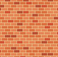 Brick Pattern Flat Orange