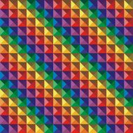 Abstract color geometric mosaic N2