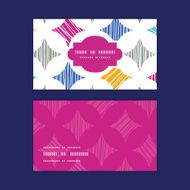 Vector colorful marble textured tiles horizontal frame pattern business cards