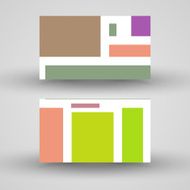 Vector business-card set for your design N336