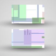 Vector business-card set for your design N338