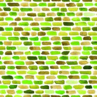 Watercolor bricks Vector abstract seamless pattern N5
