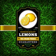F&amp;B Labels - Lemons N2