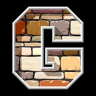 stone letter G