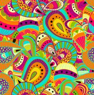 Seamless pattern with colorful abstract drops ornaments N2