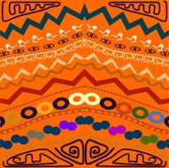 Abstract seamless pattern in the tribal style Vector illustrati N2