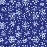 Snowflakes on blue background seamless texture N2