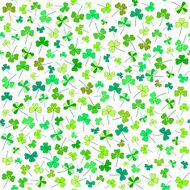 Clover flower seamless pattern for Saint Patrick&#039;s day N2