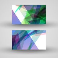 Vector business-card set for your design N343