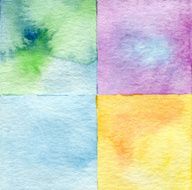 Abstract square watercolor painted background N9